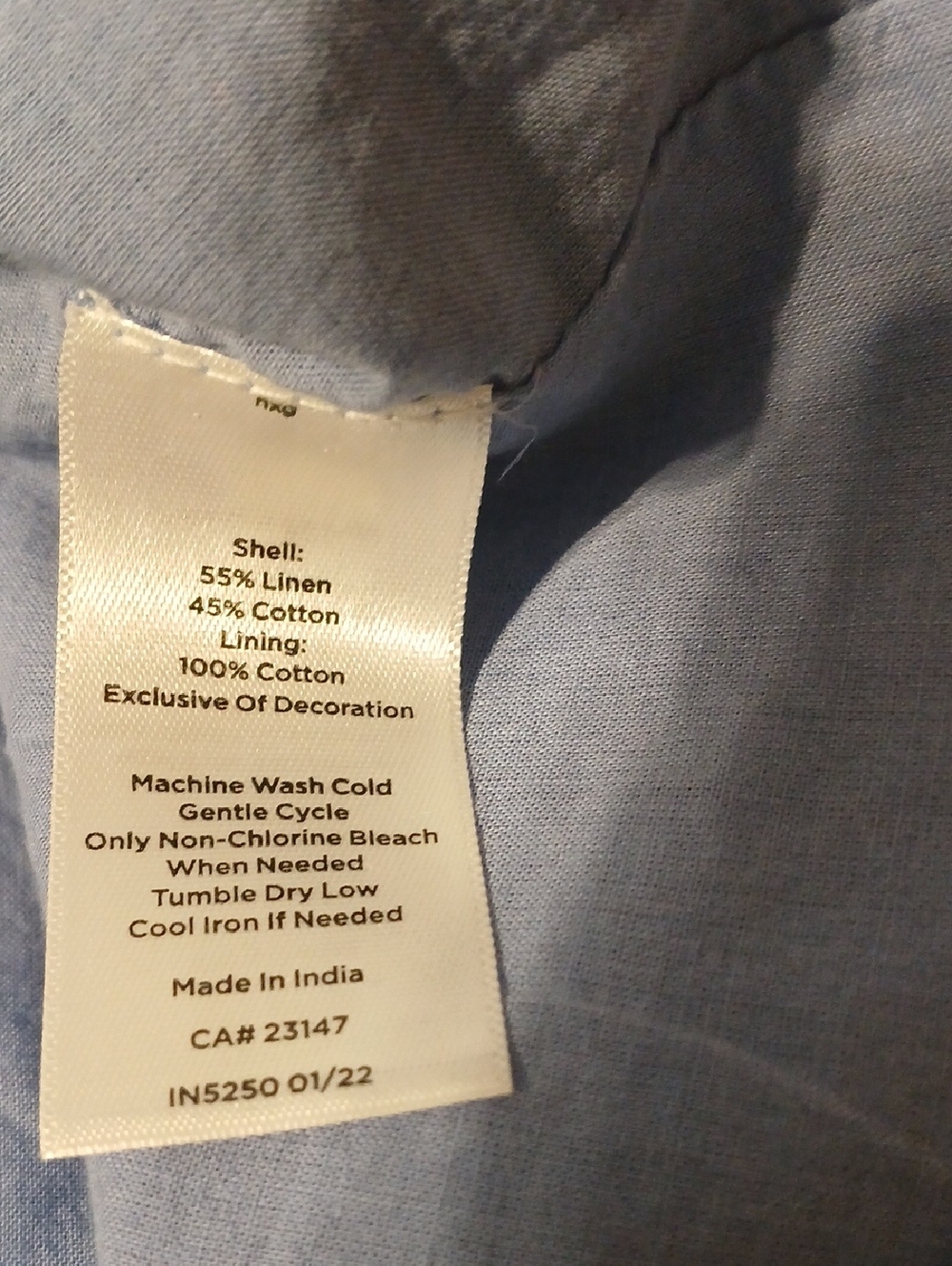 Talbots Blue Skirt with Multicolor Embroidered Accent. Sz 8 - Picture 3 of 9